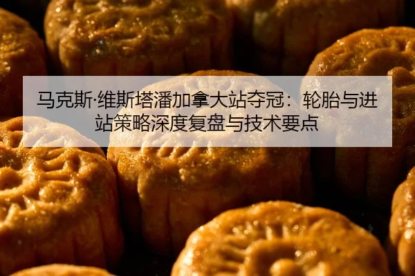 马克斯·维斯塔潘加拿大站夺冠：轮胎与进站策略深度复盘与技术要点